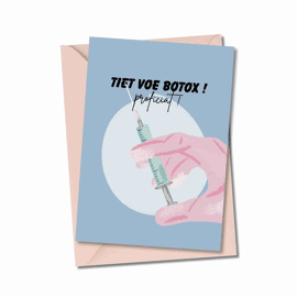 Postkaart Tiet voe botox / Atelier Moomade 