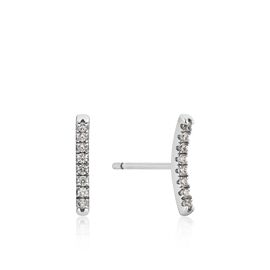 Shimmer Pavé Bar Stud Earrings / Ania Haie