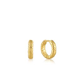 Ania Haie Smooth Twist Huggie Hoop Earrings
