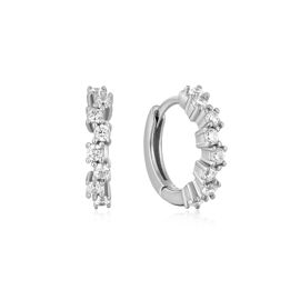 Ania Haie Sparkle Cluster Huggie hoop earrings