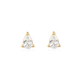 Ania Haie Gold Pear Studs  