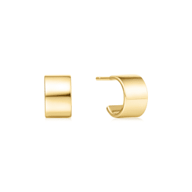 Ania Haie Flat small huggie hoop earrings
