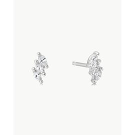 Ania Haie Triple marquise stud earrings