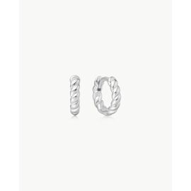 Ania Haie Texture small huggie hoop earrings