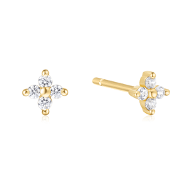 Ania Haie Four Petal stud earrings