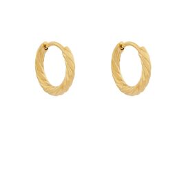 Earrings Hoop Stripes small / Essentialistics