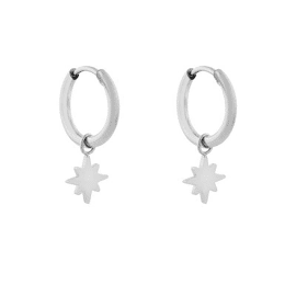 Earrings small with pendant northstar / Essentialistics