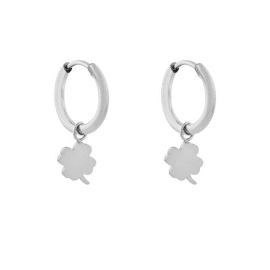 Earrings small with pendant Clover / Essentialistics