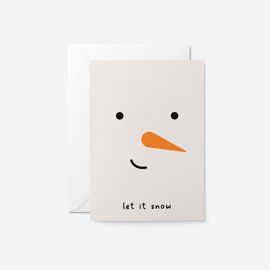 Wenskaart Let it snow / Graphic Factory