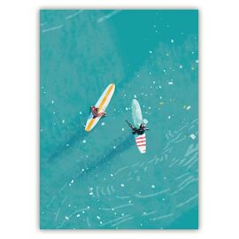 Postkaart Surf