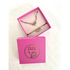 Set Armbandje + halsketting - Green / Stay Gold by Mme Bovary