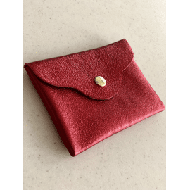 Lederen mini portemonnee / Wauw