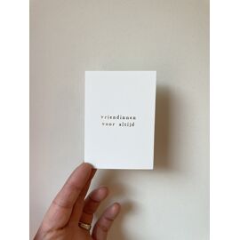 Mini kaartje Vriendinnen voor altijd - gold foil / Ikpakjein  