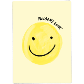 Postkaart Welcome back! / Kaart Blanche  