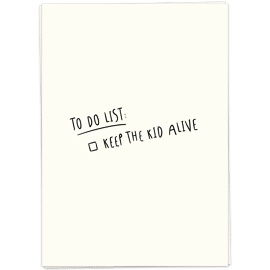 Postkaart Keep the kid alive / Kaart Blanche