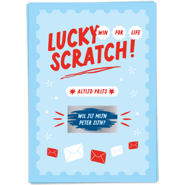 Postkaart Scratch - Peter / Kaart Blanche
