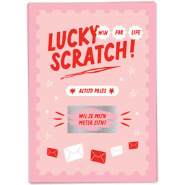 Postkaart Scratch - Meter / Kaart Blanche