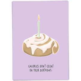 Postkaart Calories roll/ Kaart Blanche 