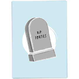 Postkaart Rip Fourties/ Kaart Blanche