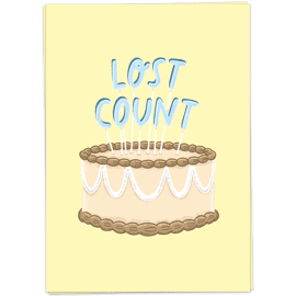 Postkaart Lost count / Kaart Blanche