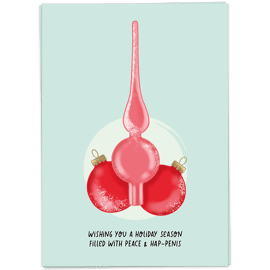 Postkaart Peace & Hap-penis / Kaart Blanche