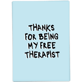 Postkaart Free Therapist / Kaart Blanche 
