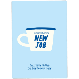 Postkaart Background check / Kaart Blanche  