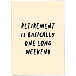 Postkaart Long weekend / Kaart Blanche