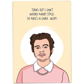 Postkaart Can't afford / Kaart Blanche 