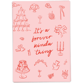 Postkaart Forever kinda thing / Kaart Blanche
