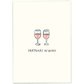 Postkaart Partners in wine / Kaart Blanche