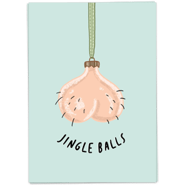 Postkaart Jingle Balls / Kaart Blanche 