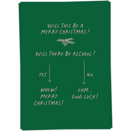Postkaart Will this be a merry Christmas? / Kaart Blanche  