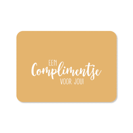 Postkaart Complimentje voor jou / Kaartjes van Maaike