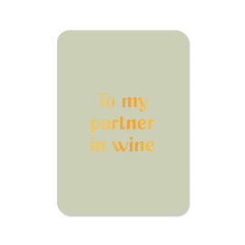 Postkaart To my partner in wine GF / Kaartjes van Maaike