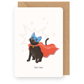 Wenskaart Party Hero / Enfant Terrible