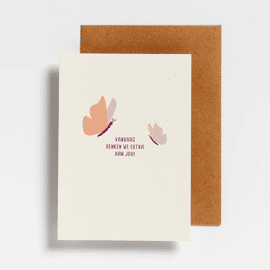 Postkaart Vandaag denken we extra aan jou! / Hello August 