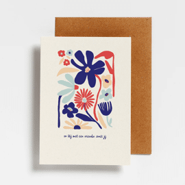 Postkaart Zo blij met een vriendin zoals jij / Hello August   