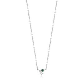 Ania Haie Malachite Star Necklace silver 