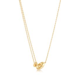 Ania Haie Twisted Wave Mini Pendant necklace