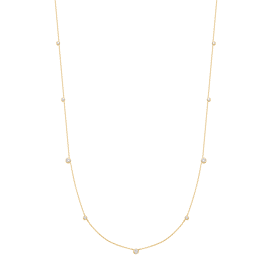 Ania Haie Bezel cubic zirkonia station necklace 