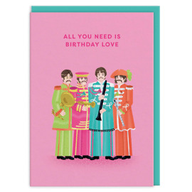 Wenskaart All you need is birthday love / Ohh Deer 