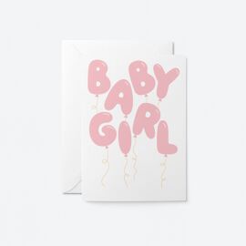 Wenskaart Baby Girl / Graphic Factory