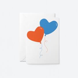 Wenskaart Love Balloons / Graphic Factory