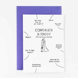 Postkaart Congrats & enjoy the married life / Studio Flash 
