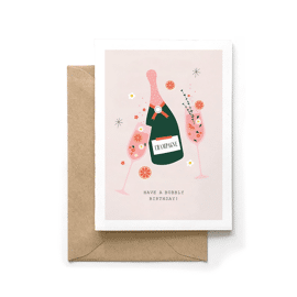 Wenskaart Have a bubbly birthday! / Enfant Terrible  