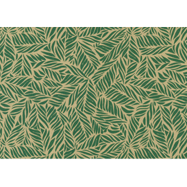 Rol inpakpapier Green leaves