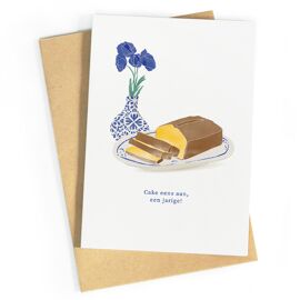  Wenskaart Cake eens aan, een jarige! / Studio Zwoane