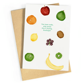 Wenskaart Fris en fruitig / Studio Zwoane
