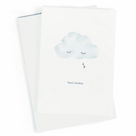 Wenskaart Veel sterkte wolk / Studio Zwoane